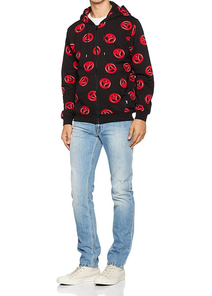 LOVE MOSCHINO Herren Men Kapuzenpullover Hoodie Sweatjacke Sweatshirt