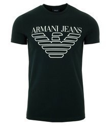 ARMANI JEANS Herren Men T-Shirt Kurzarm Logo EXTRA SLIM Dunkelblau Navy