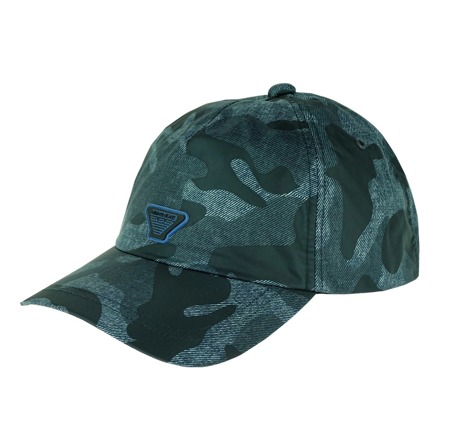 ARMANI JEANS Herren Men Mütze Kappe Cap Baseball Hat Camouflage Blu