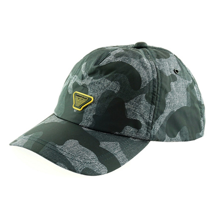 ARMANI JEANS Herren Men Mütze Kappe Cap Baseball Hat Camouflage Schwarz Black