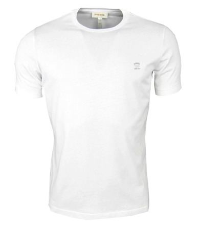 DIESEL T-Chirp-RS Herren Men T-Shirt Weiß White Kurzarm 