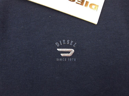 DIESEL T-RUTH-R 0R919 Herren Men T-Shirt V-Neck Dunkelblau-Navy Kurzarm Größe L