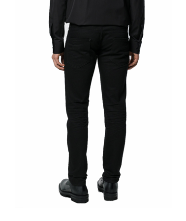 DSQUARED² Regular Clement Jean Herren Men Jeans Hose Made in Italy Schwarz Black