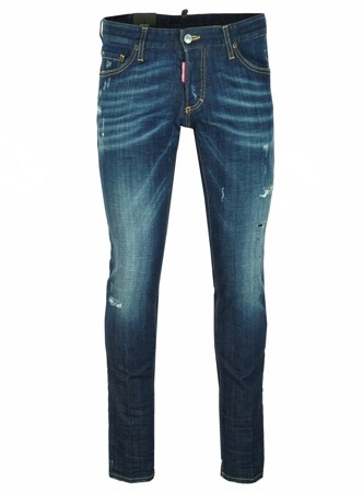 DSQUARED² S71LB0364 Slim Jean Herren Men Jeans Hose Made in Italy Blau Blue