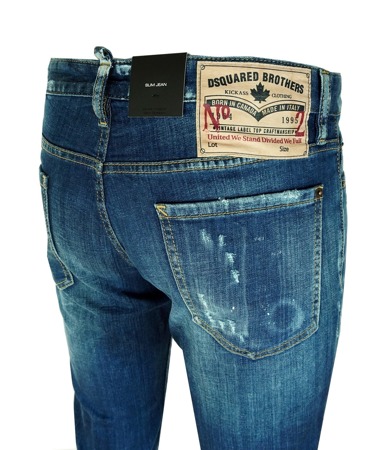 DSQUARED² S74LB0083 Slim Jean Herren Men Jeans Hose Made in Italy