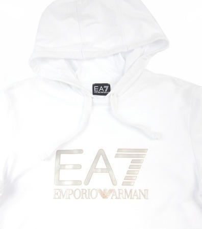 EMPORIO ARMANI EA7 274714 Herren Men Kapuzenpullover Hoodie Sweatshirt Weiß