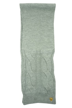 EMPORIO ARMANI EA7  Damen Women Schal Strickschal Scarf Grau Made in Italy