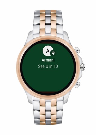 Emporio Armani Connected ART5001 Herren Men Uhr Smartwatch Silber/Gold