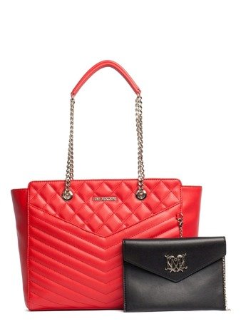 LOVE MOSCHINO JC4028PP12LC0500 Damen Women Tasche Bag Shopper Purse Rot Red