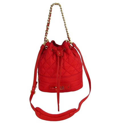 MOSCHINO COUTURE! Damen Women Luxuriöse Rucksack Beutel Tasche Bag Rot Red