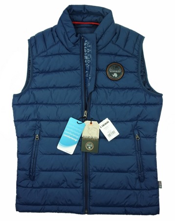 NAPAPIJRI Abee Vest Herren Men Steppweste Gilet Blau Blue