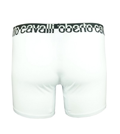 ROBERTO CAVALLI GSK002 Herren Men Boxershorts Doppelpack Bi-Pack Weiß White