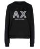 ARMANI EXCHANGE Damen Women Sweatshirt Pullover Schwarz Black