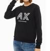 ARMANI EXCHANGE Damen Women Sweatshirt Pullover Schwarz Black