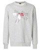 DIESEL S-BAY-SA Herren Men Pullover Sweatshirt Oversized Look Grau