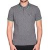 EA7 EMPORIO ARMANI Herren Men Polo T-Shirt Poloshirt SLIM FIT Grau Melange