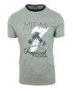 EMPORIO ARMANI EA7  Herren Men T-Shirt Kurzarm Grau Grey Miami Tropical Florida