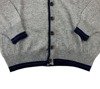 FRED PERRY Herren Men Cardigan Strickjacke Pullover Made in Italy Grau Grey