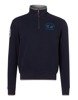 LA MARTINA Herren Men Troyer Sweatshirt Pullover Blau Navy Logo-Stickerei NEU