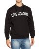 LOVE MOSCHINO Herren Men Pullover Sweatshirt mit Kette Schwarz Black