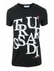 TRUSSARDI Collection Arsie Damen Women T-Shirt Schwarz Black Made in ITALY Neu