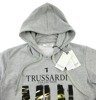 TRUSSARDI Herren Men Kapuzenpullover Hoodie Sweatshirt Grau Grey Made in Italy 