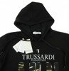 TRUSSARDI Herren Men Kapuzenpullover Hoodie Sweatshirt Schwarz Made in Italy 
