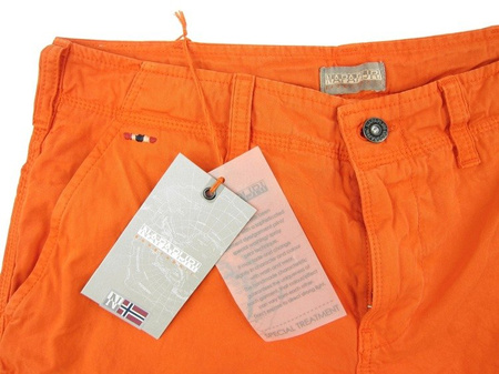 NAPAPIJRI Non A N0Y8FNA34 Herren Men Cargo Shorts Kurz Hose Bermuda Orange Neu 