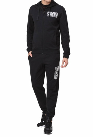 EMPORIO ARMANI EA7 Herren Men Trainingsanzug Tracksuit Jogginganzug Schwarz