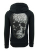 PHILIPP PLEIN "Cash"Herren Men Luxury Hoodie Kapuzenpullover Schwarz Swarovski S