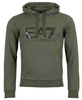 EMPORIO ARMANI EA7 Herren Men Kapuzenpullover Hoodie Sweatshirt SLIM FIT Grün