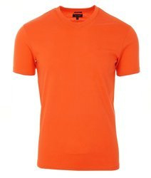 ARMANI JEANS Herren Men T-Shirt Kurzarm V-Neck SLIM FIT Orange