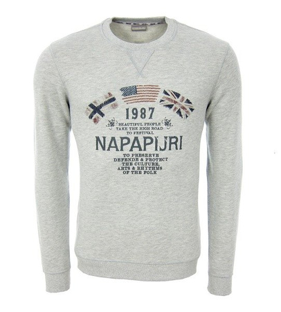 NAPAPIJRI Smu Ballo Sweat N0YFMI795 Grau Grey Herren Men Pullover
