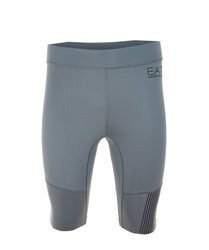 EMPORIO ARMANI EA7 Tech M Herren Men Shorts Kurz Sport Hose Grau/Blautöne