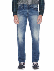 ARMANI EXCHANGE J16 Herren Men Jeans Hose Straight  Blau