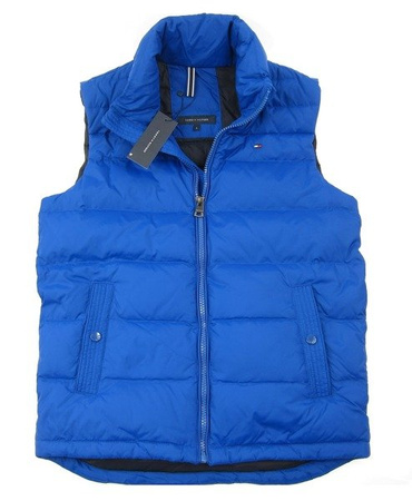 TOMMY HILFIGER  Denton Herren Men Weste Vest Blau Daunen Down Blue Neu Logo