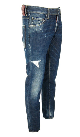 DSQUARED² S74LB0027 Herren Men Clement Jeans Hose Denim Blau Blue Made in Italy