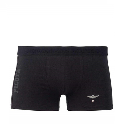  AERONAUTICA MILITARE Herren Men Unterwäsche Boxershort Schwarz Black