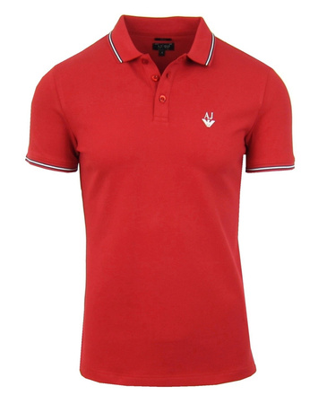 ARMANI JEANS 6J76Z Herren Men Polo T-Shirt Poloshirt Rot Red Slim