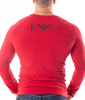 EMPORIO ARMANI Herren Men Langarmshirt T-Shirt Longsleeve V-Neck Slim Fit