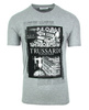 TRUSSARDI Collection Contrada Herren Men T-Shirt Kurzarm Grau Grey