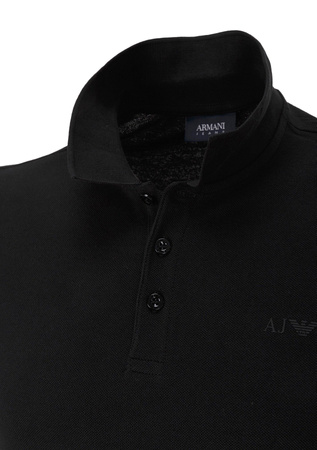 ARMANI JEANS 8N6F12 Herren Men Polo T-Shirt Poloshirt Schwarz Black