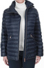 EMPORIO ARMANI EA7 Damen Women Stepp Jacke Jacket Kapuze Dunkelbau Navy SLIM FIT
