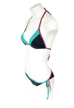 EMPORIO ARMANI EA7 911002 5A701 06935 Damen Women Bikini Set Triangle Beachwear 