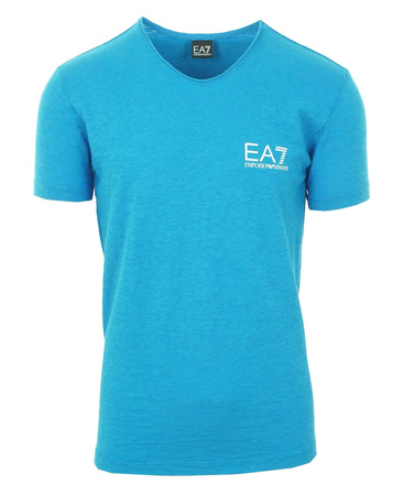 EMPORIO ARMANI EA7 903001 Herren Men T-Shirt V-Neck Blau Blue