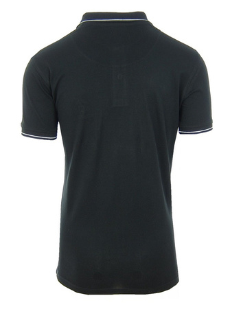ROBERTO CAVALLI FSR602KB005 Herren Men Poloshirt T-Shirt Schwarz Black
