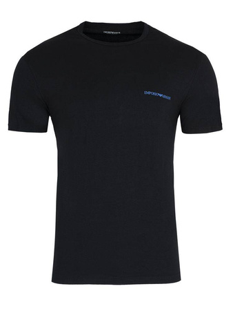 EMPORIO ARMANI Herren Men T-Shirt 2er Pack 2 Stück Figurbetont Schwarz Blau