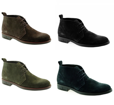 TRUSSARDI Herren Schnürstiefelette Halbschuhe Velours Leder Made in Italy Braun 