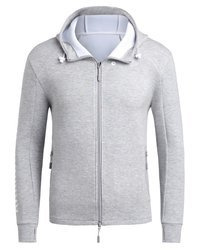 ARMANI EXCHANGE Herren Men Jacke Jacket Sweatjacke Kapuzenpullover Grau