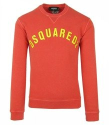 DSQUARED2 S74GU0155 Herren Men Sweatshirt Pullover Made in Italy Strawberry Red